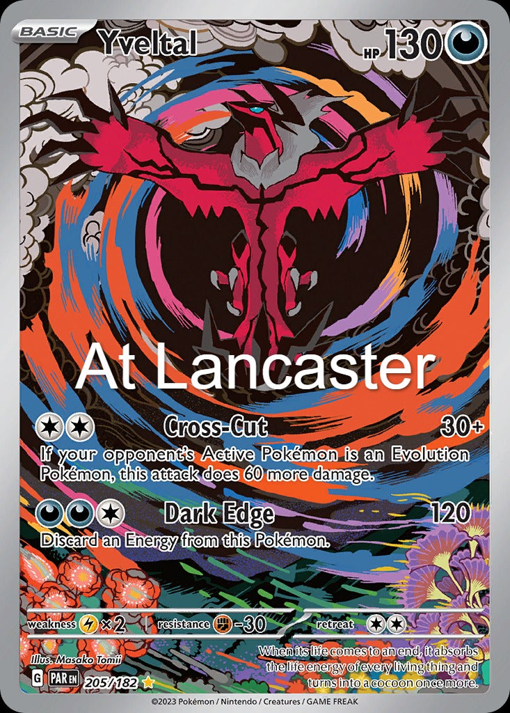 Yveltal - 205/182 Paradox Rift Illustration Rare Pokemon - NM (Lanc)