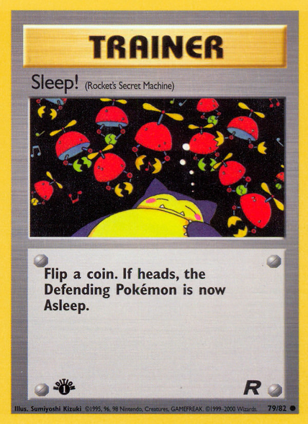 Sleep! - 79/82 Team Rocket Common Unlimited Pokemon - NM