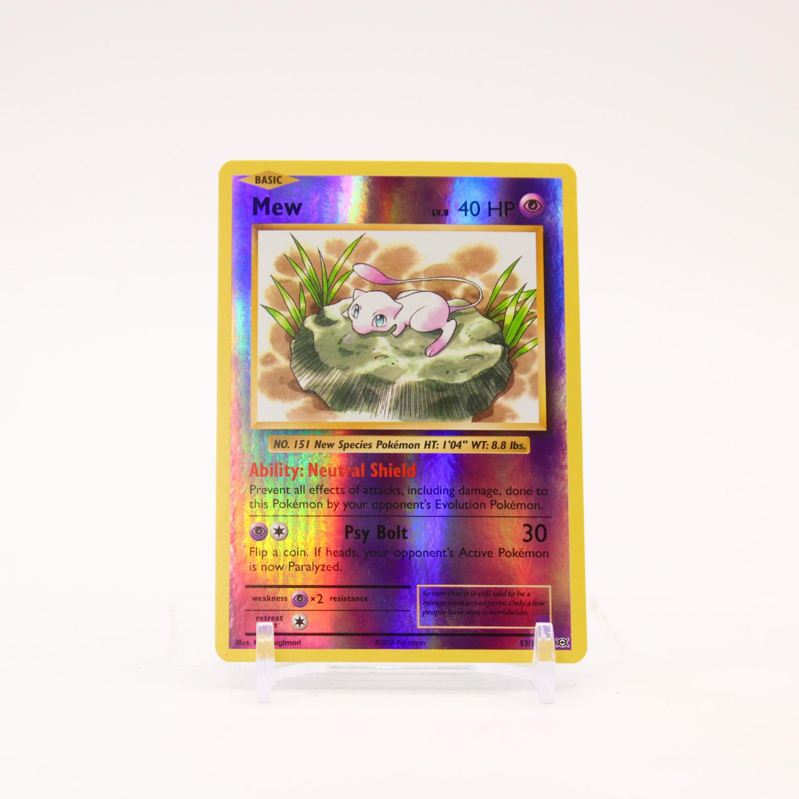 Mew - 53/108 Evolutions Reverse Holo Rare Pokemon - NM/LP