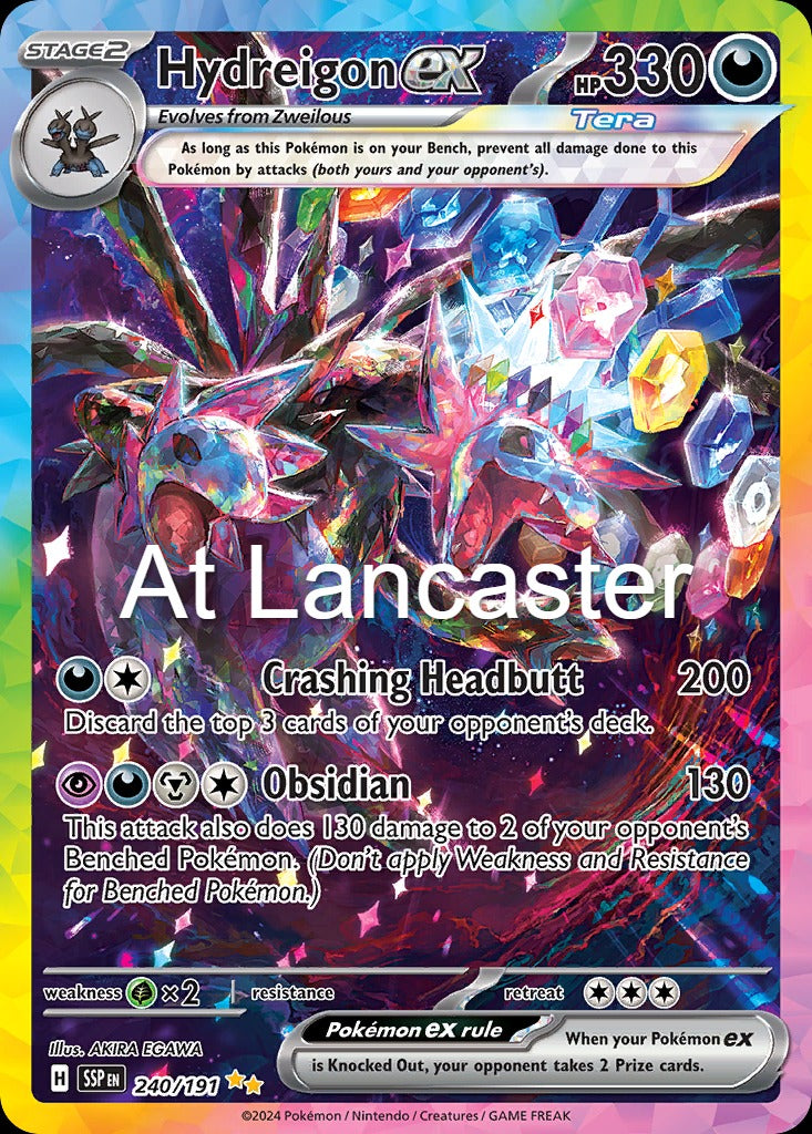 Hydreigon ex - 240/191 Surging Sparks Holo Special Illustration Rare Pokemon - NM (Lanc)