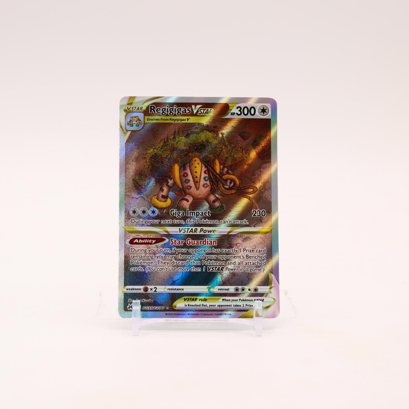 Regigigas VSTAR - GG55/GG70 Crown Zenith Galarian Gallery Holo Pokemon - NM