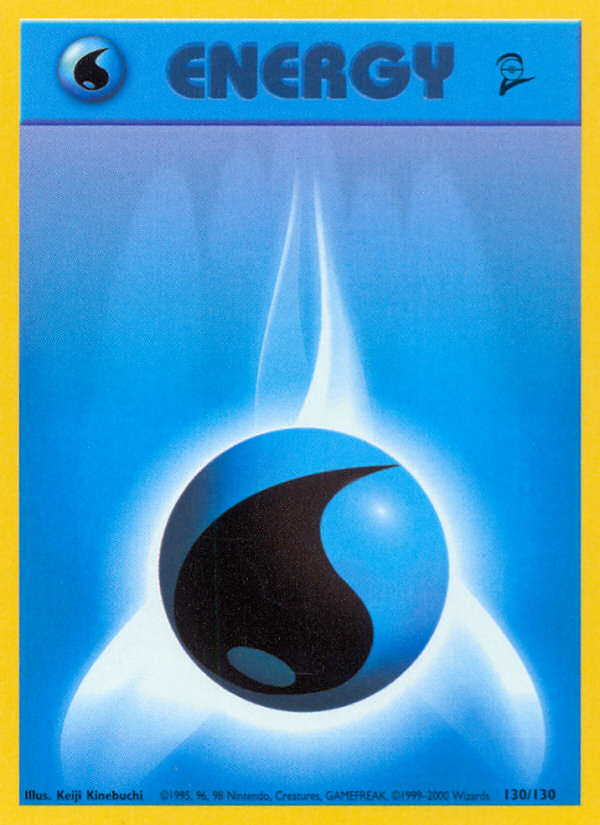 Water Energy - 130/130 Base Set 2 Pokemon - NM