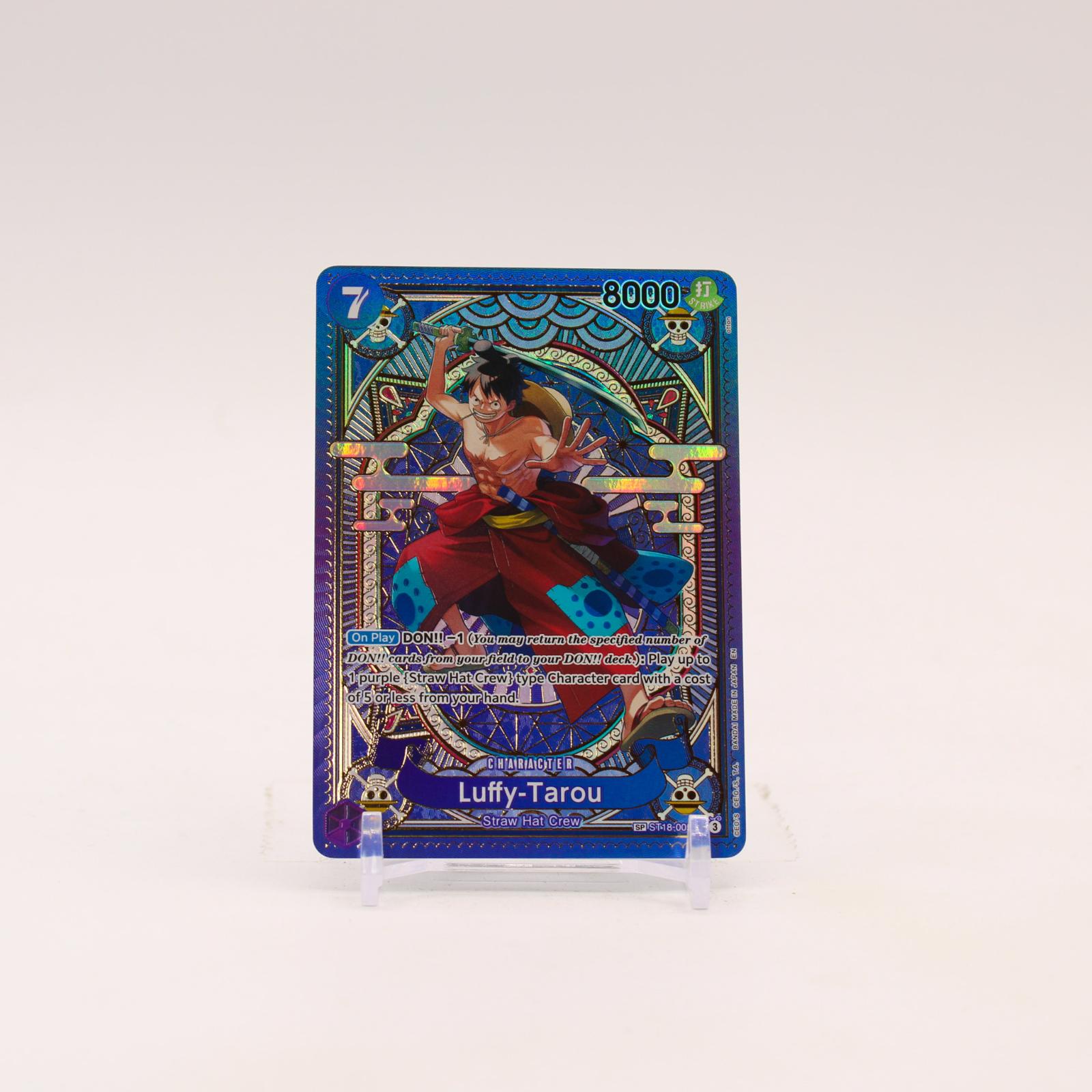 Luffy-Tarou SP - ST18-005 A Fist of Divine Speed Foil SR One Piece - NM/MINT