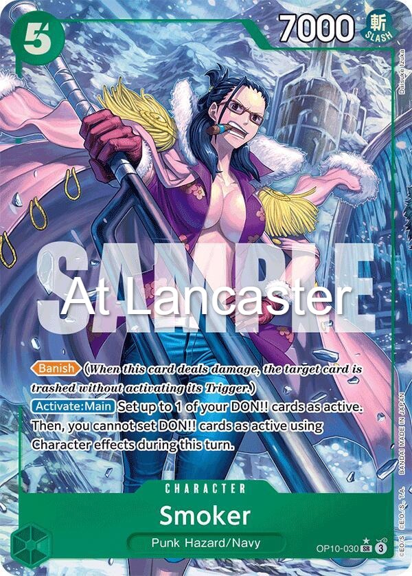 Smoker (030) (Parallel) - OP10-030 Royal Blood Super Rare One Piece - NM (Lanc)
