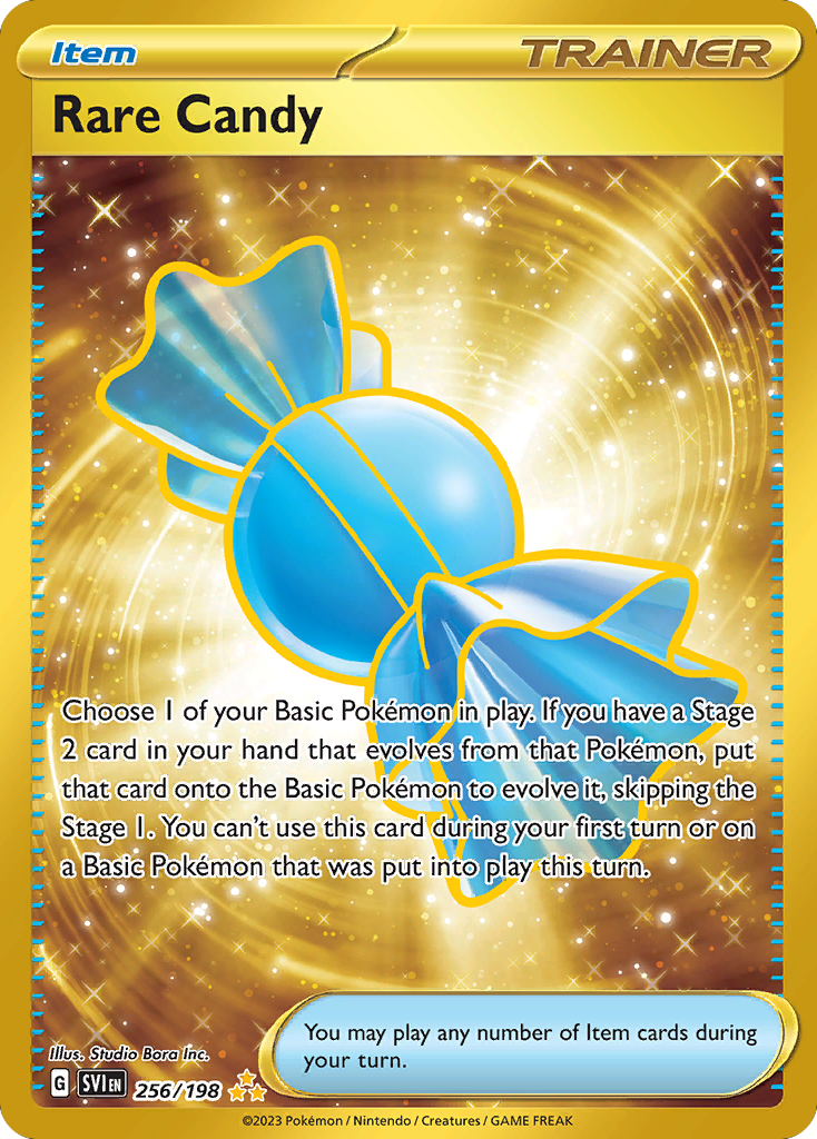 Rare Candy - 256/198 Scarlet & Violet Hyper Rare Holo Pokemon - NM