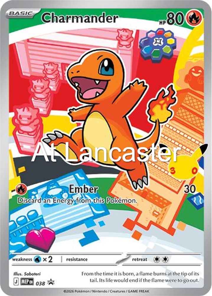 Charmander - 038 ME: Mega Evolution Promo Promo Pokemon - NM (Lanc)
