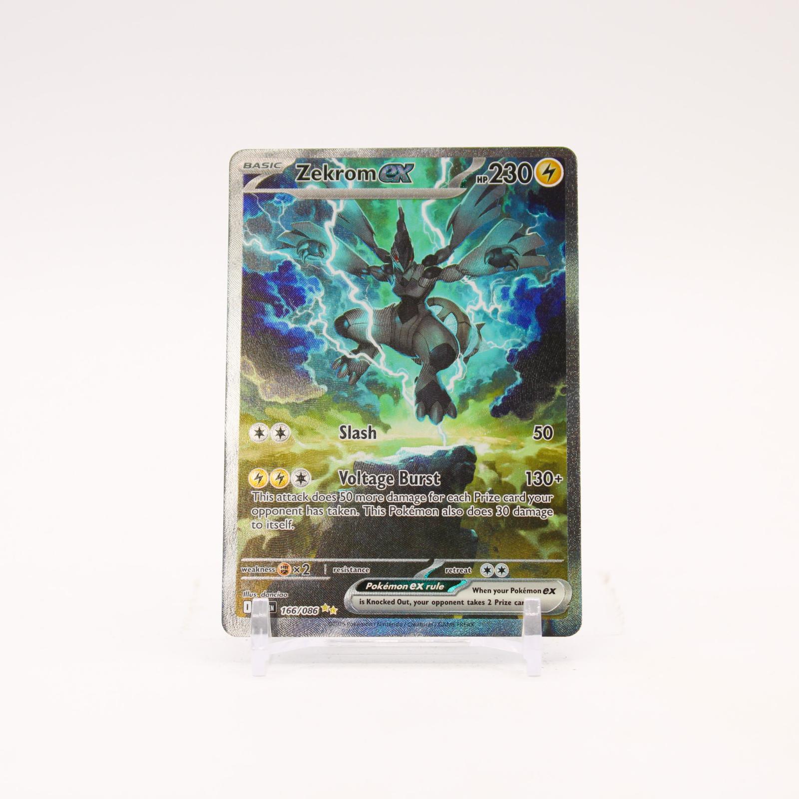 Zekrom ex - 166/086 Black Bolt Holo Special Illustration Pokemon - NM