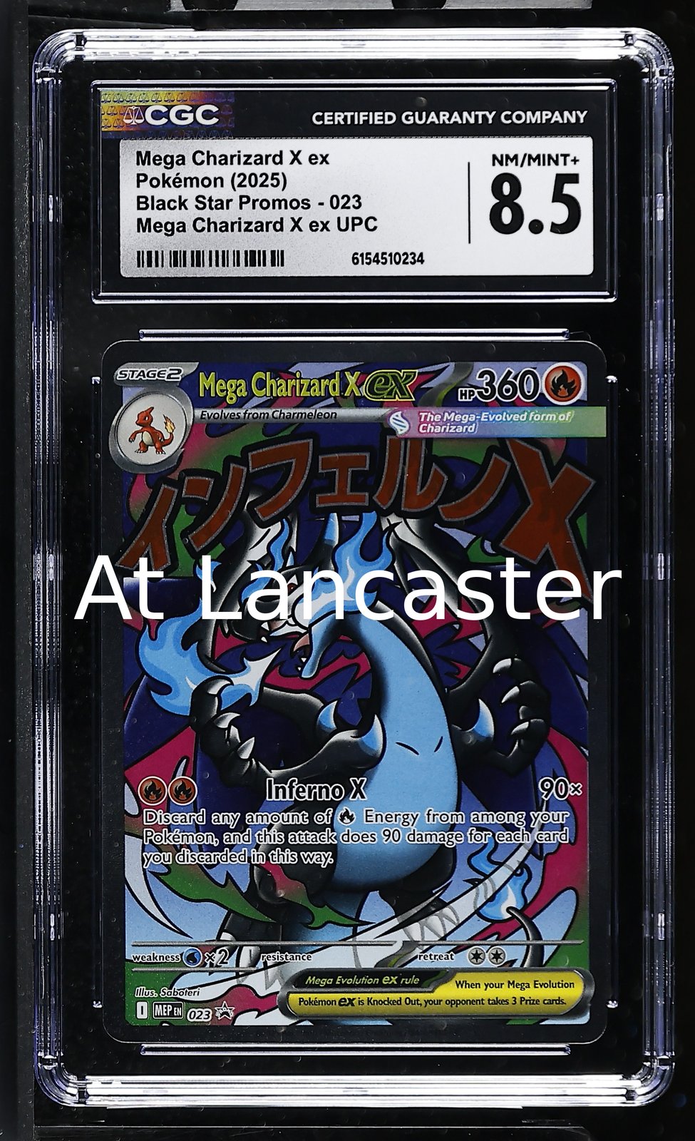 Mega Charizard X EX - 023 CGC 8.5 Black Star Promos Upc Pokemon (Lanc)