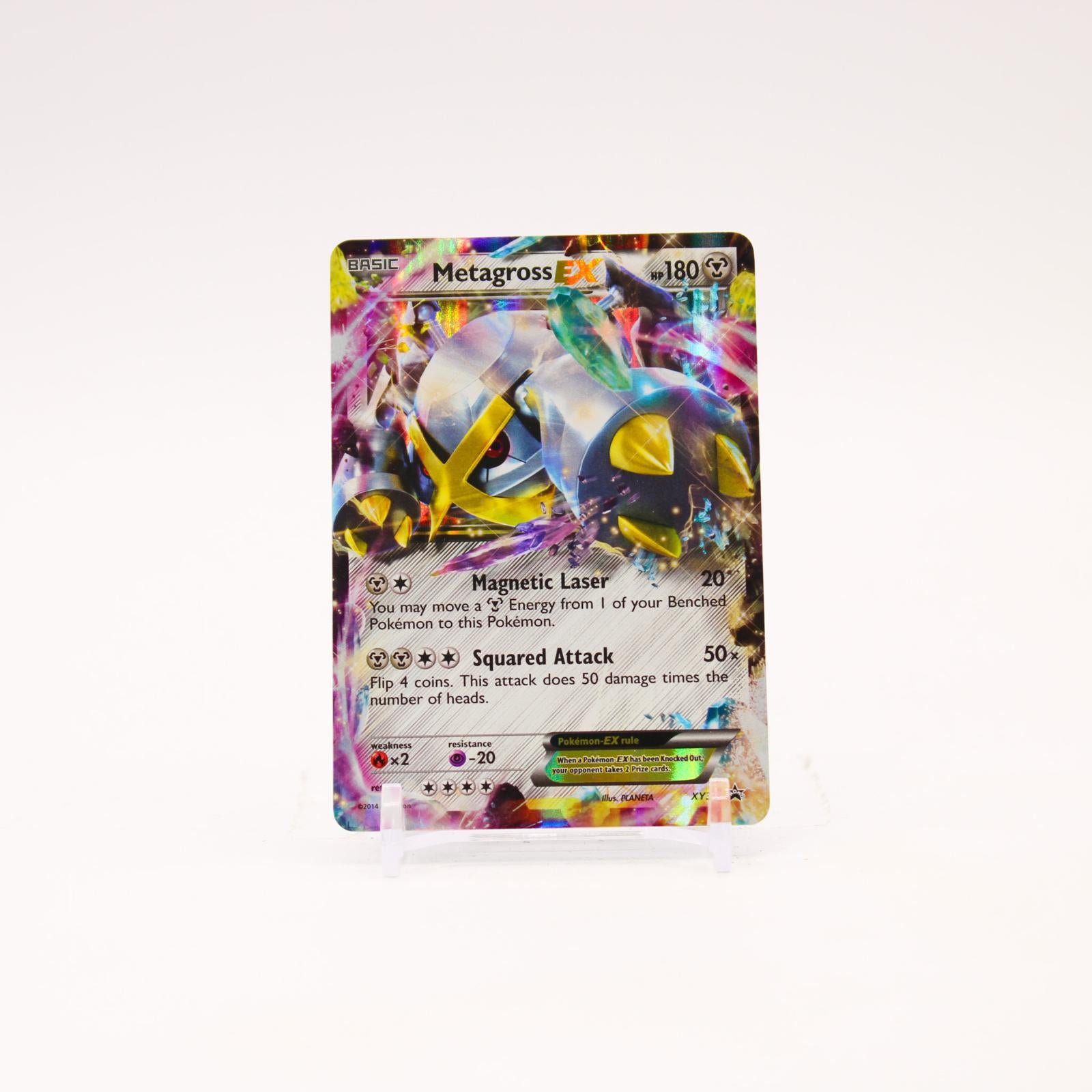 Metagross EX - XY34 Black Star Holo Shiny Promo Pokemon - LP/MP