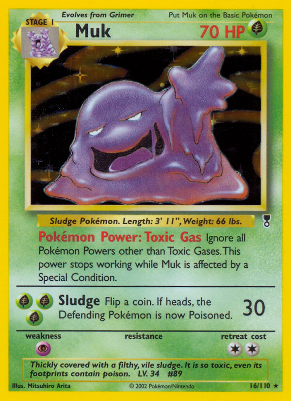 Muk - 16/110 Legendary Collection Rare Holo Pokemon - NM