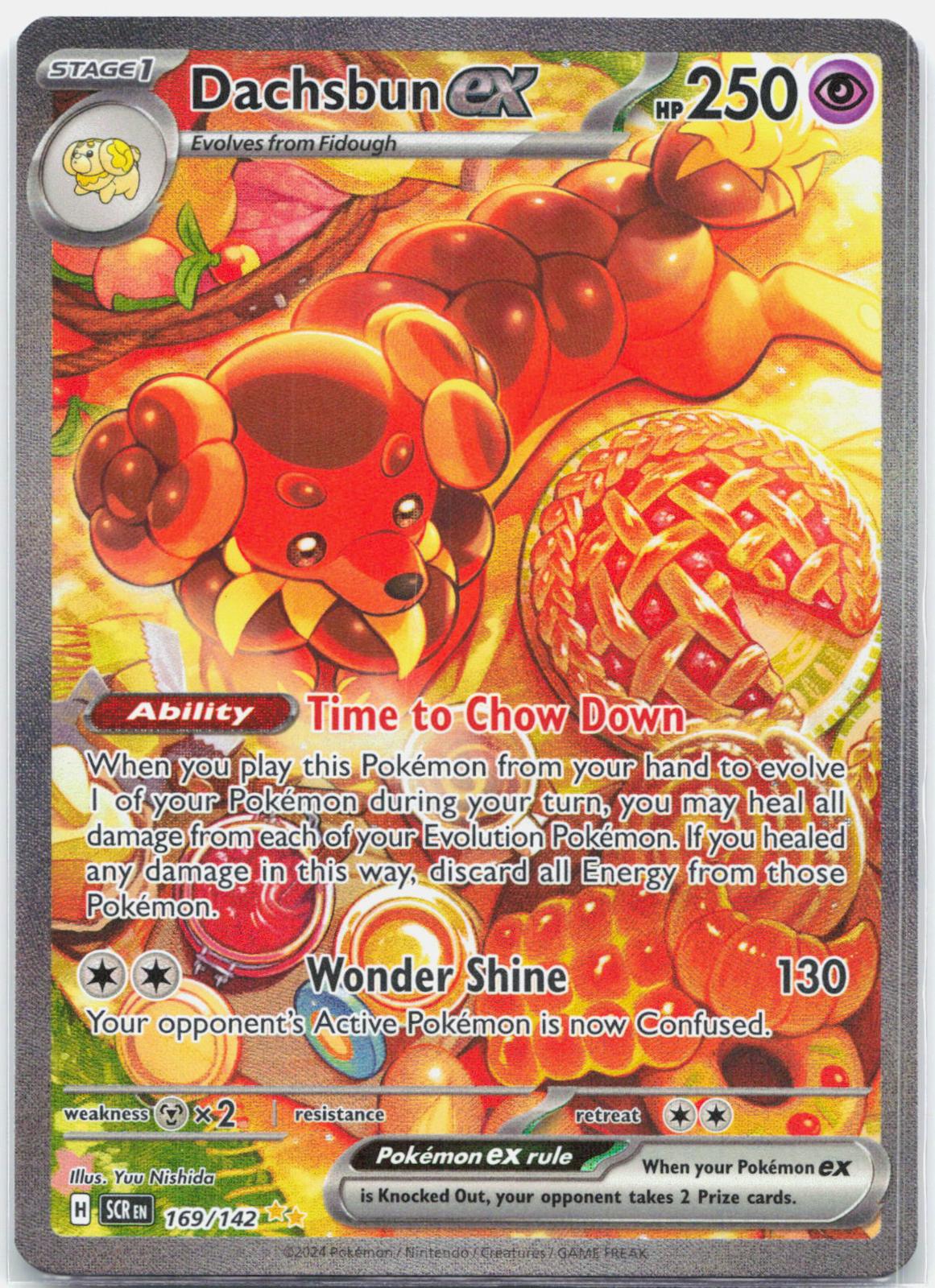 Dachsbun ex - 169/142 Stellar Crown Special Illustration Pokemon - NM