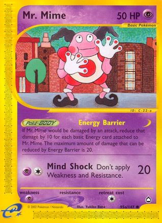 Mr. Mime (95a) - 95a/147 Aquapolis Common Pokemon - NM