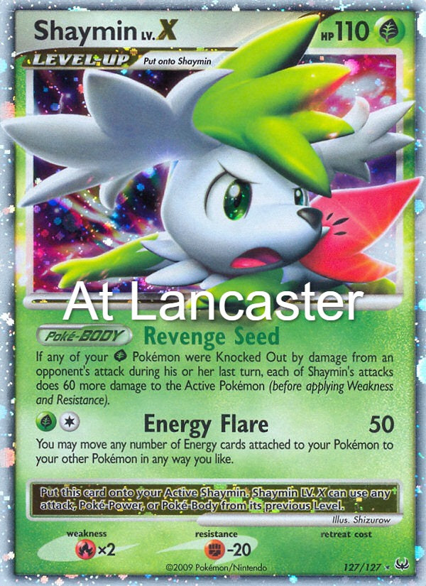 Shaymin LV.X - 127/127 Platinum LV.X Pokemon - HP (Lanc)