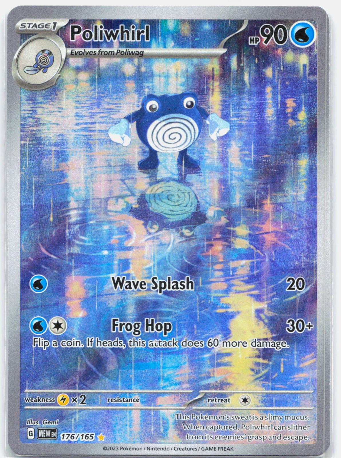 Poliwhirl - 176/165 151 Illustration Rare Pokemon - NM/LP