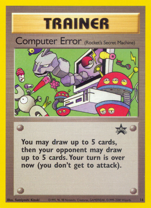 Computer Error - 16 Wizards Black Star Promo Pokemon - NM