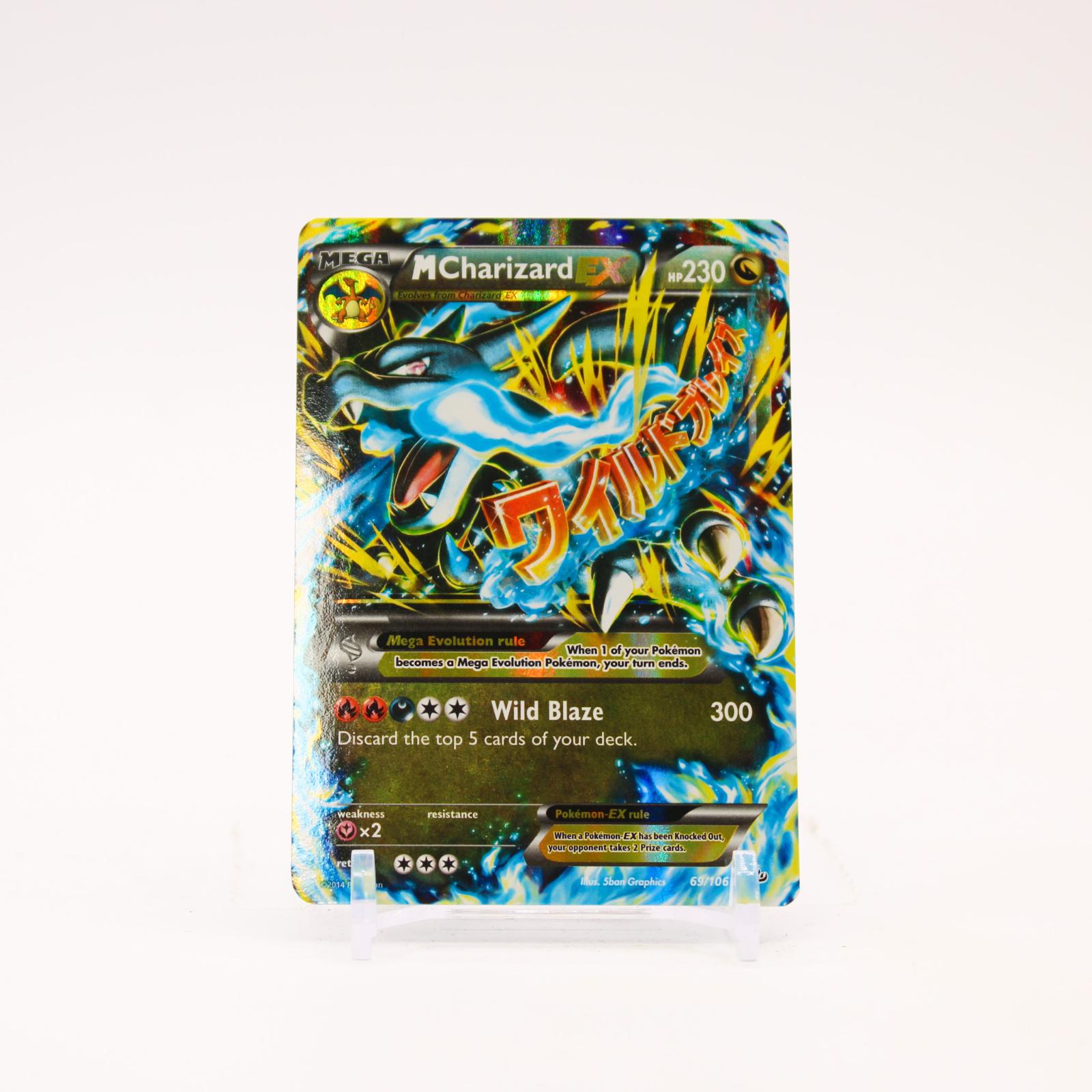 M Charizard EX - 69/106 Flashfire Holo Ultra Rare Pokemon - NM/LP