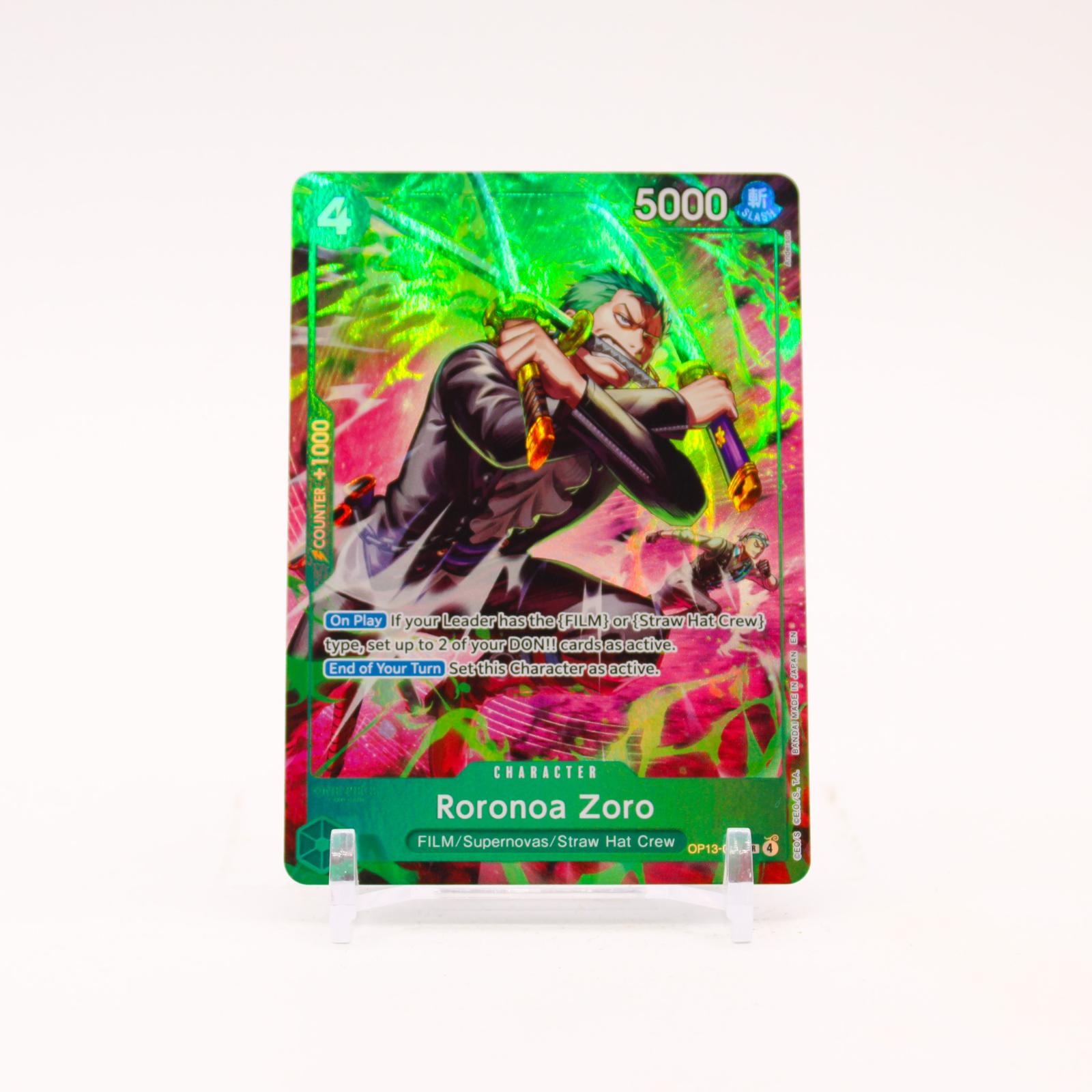 Roronoa Zoro - OP13-037 Adventure on Kami's Island Foil TR One Piece - NM