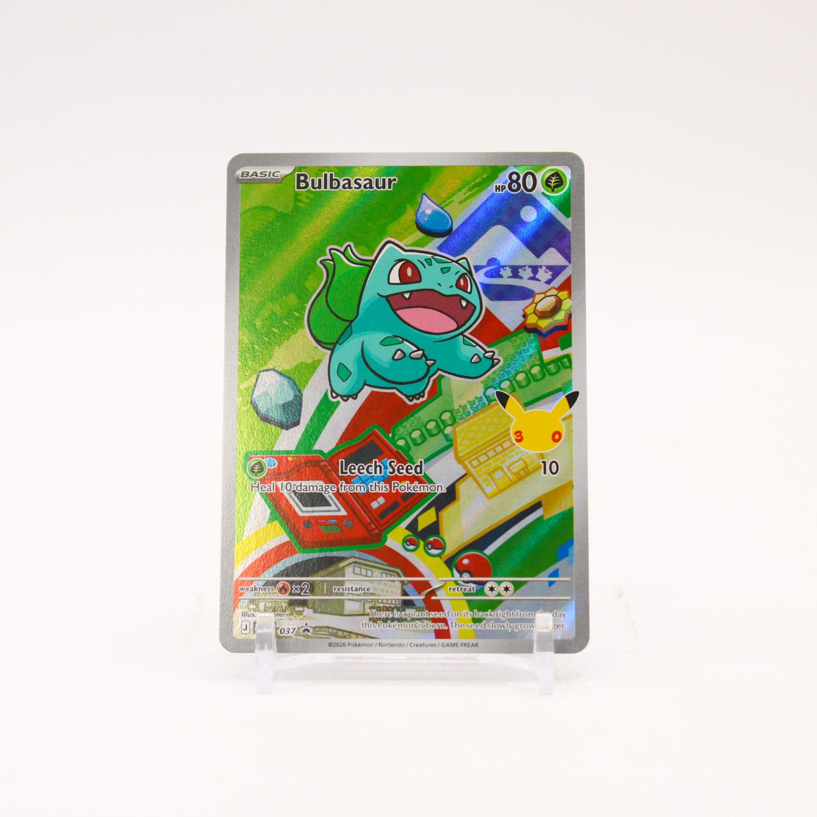 Bulbasaur - MEP037 Mega Evolution First Partner Holo Promo Pokemon - NM/MINT