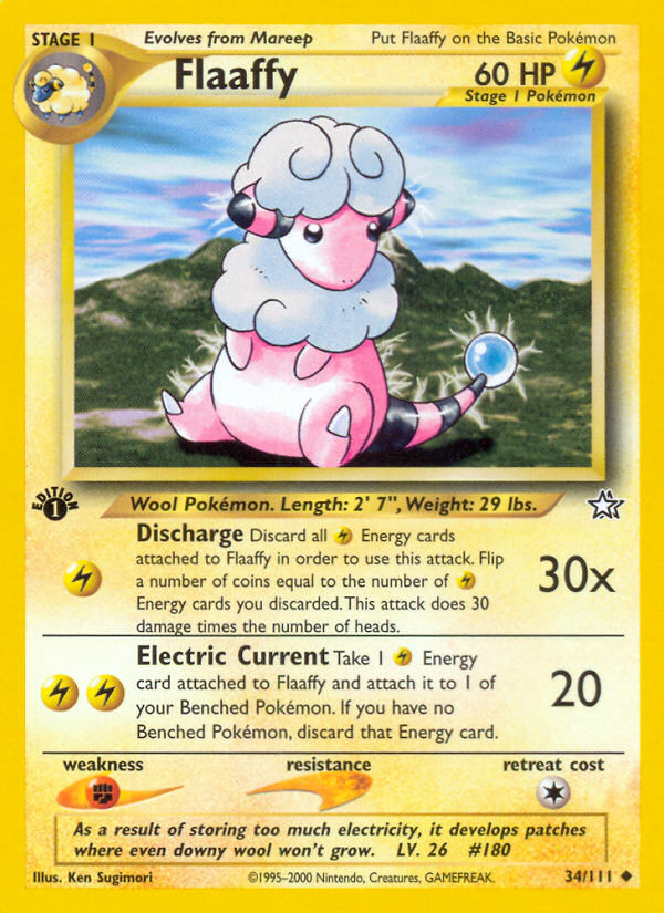 Flaaffy - 34/111 Neo Genesis Uncommon Unlimited Pokemon - NM