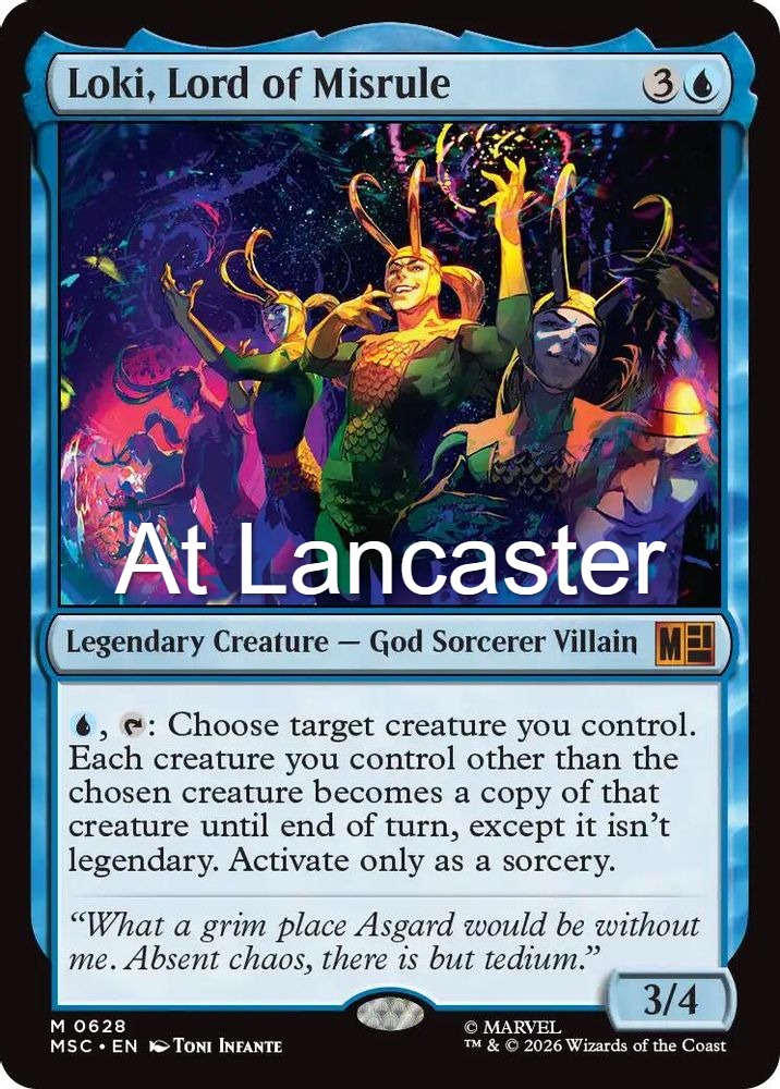 Loki, Lord of Misrule - 628 Commander: Marvel Super Heroes Mythic Magic: The Gathering - NM (Lanc)