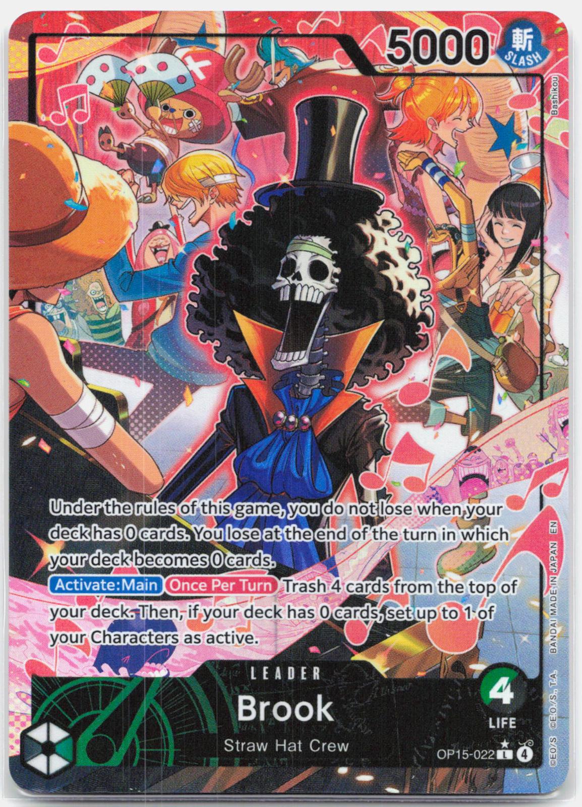 Brook Alternate Art - OP15-022 Adventure on Kami's Island L One Piece - NM/MINT