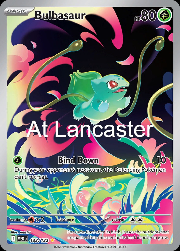 Bulbasaur - 133/132 Mega Evolution Illustration Rare Pokemon - NM (Lanc)