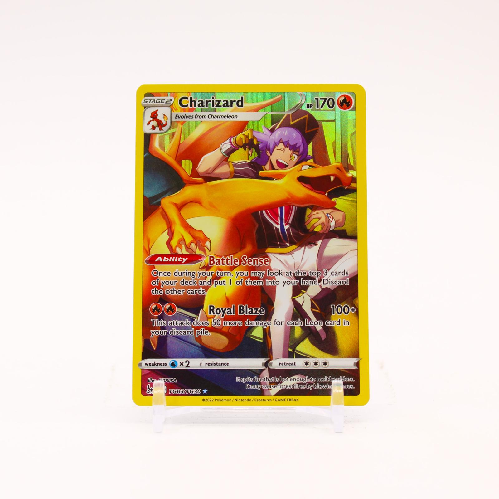 Charizard - TG03/TG30 Lost Origin Trainer Gallery Holo Rare Pokemon - NM