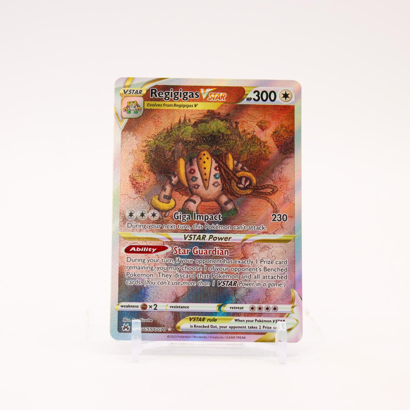 Regigigas VSTAR - GG55/GG70 Crown Zenith Galarian Gallery Holo Pokemon - NM
