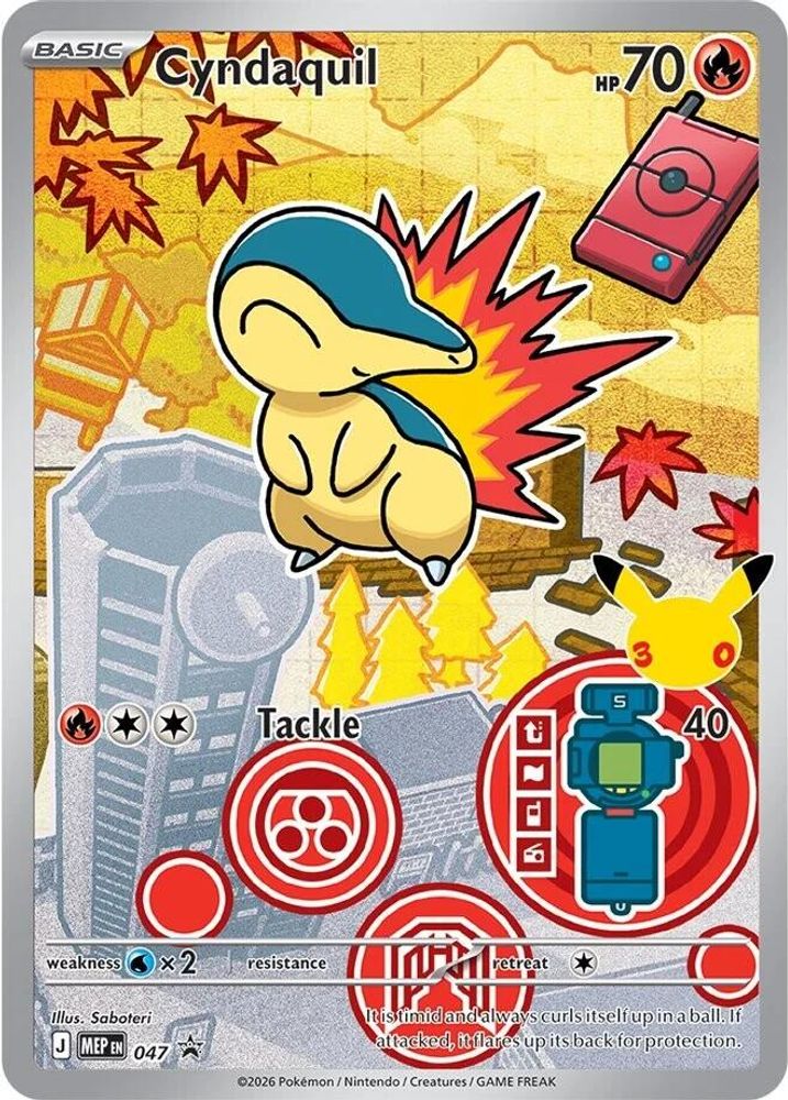 Cyndaquil - 047 ME: Mega Evolution Promo Promo Holo Pokemon - NM
