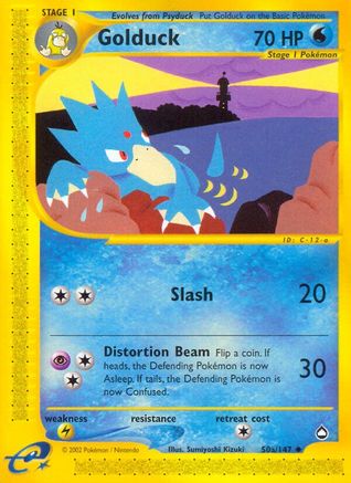Golduck (50a) - 50a/147 Aquapolis Uncommon Pokemon - NM