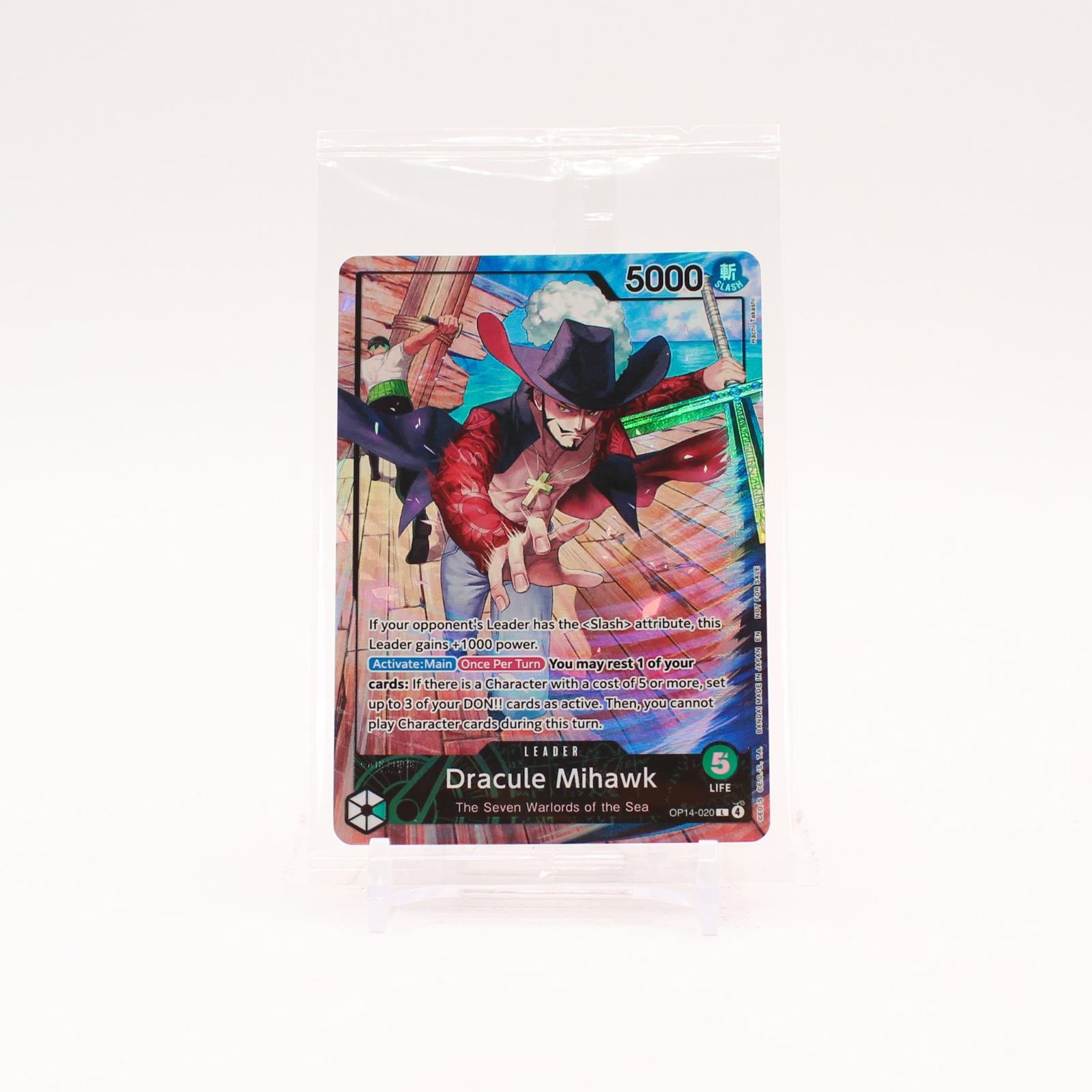 Dracule Mihawk - OP14-020 SEALED 2026 PSA Magazine Promo L One Piece - NM/MINT