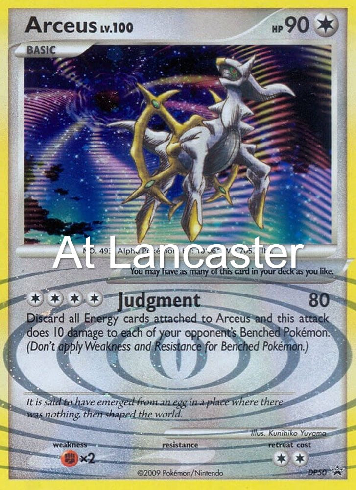 Arceus - DP50 Diamond and Pearl Promos Promo Pokemon - MP (Lanc)