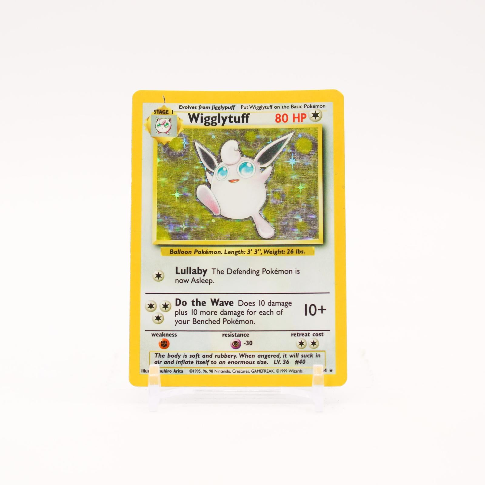 Wigglytuff - 16/64 Jungle Unlimited NO SYMBOL ERROR Holo Rare Pokemon - MP