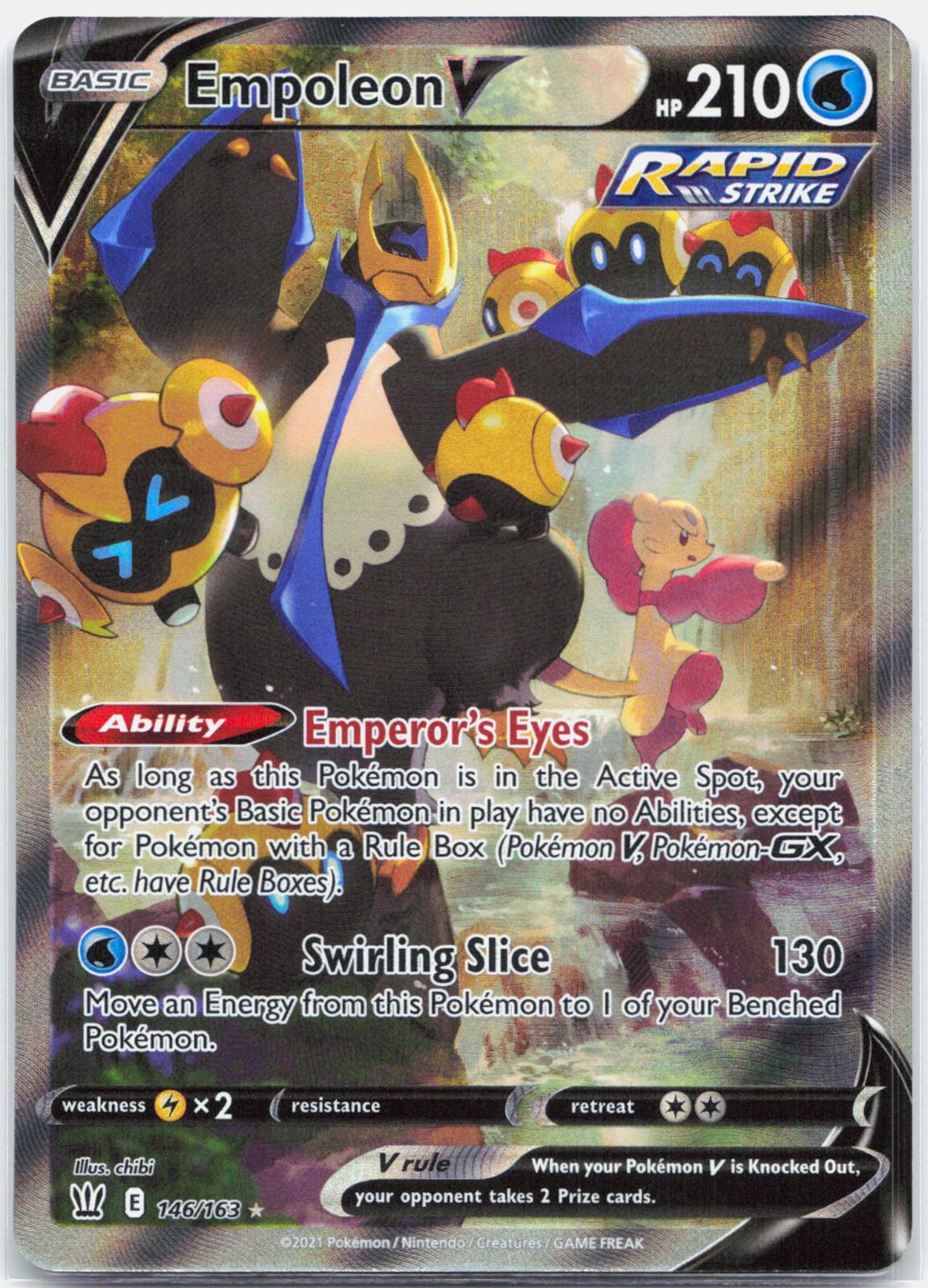 Empoleon V - 146/163 Battle Styles Alternate Art Pokemon - NM/MINT
