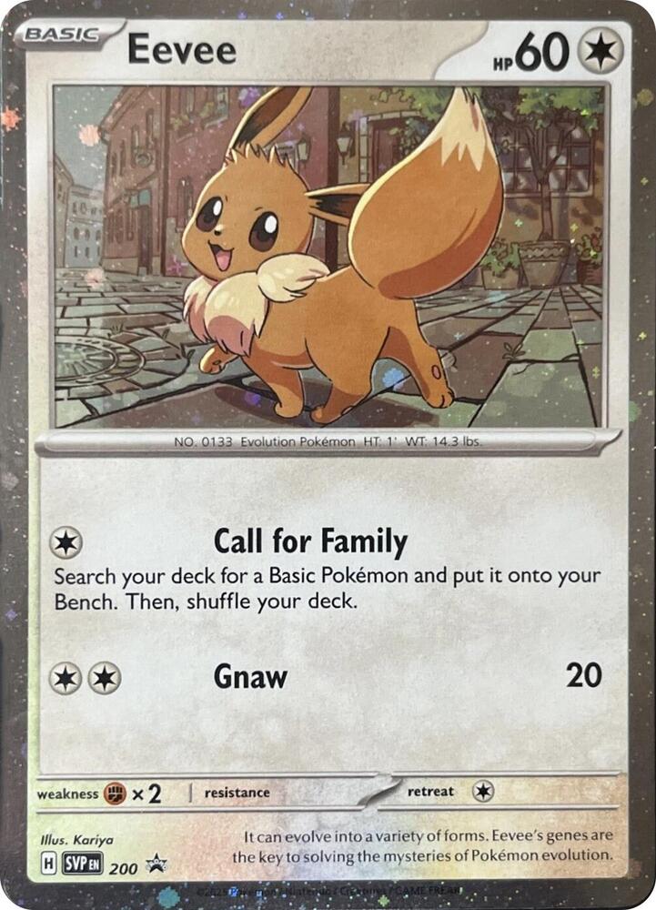 Eevee - SVP200 Black Star Promo Pokemon - NM/MINT