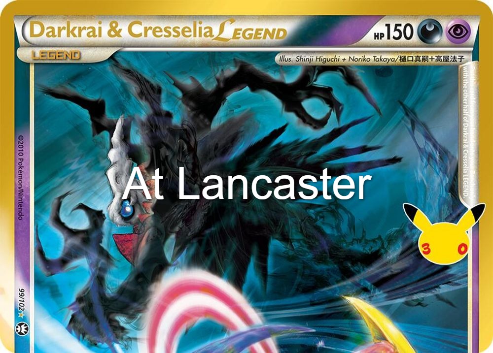 Darkrai & Cresselia Legend (Top) - 99/102 ME: 30th Celebration Classic Collection Classic Collection Pokemon - NM (Lanc)