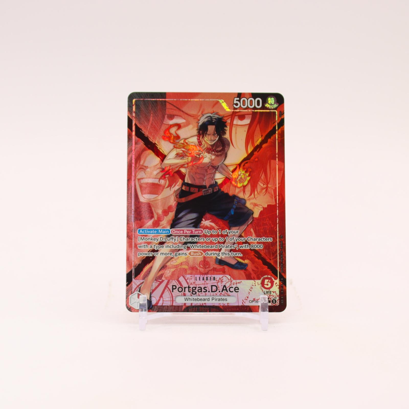 Portgas.D.Ace Alternate Art - OP16-001 The Time of Battle L One Piece - NM