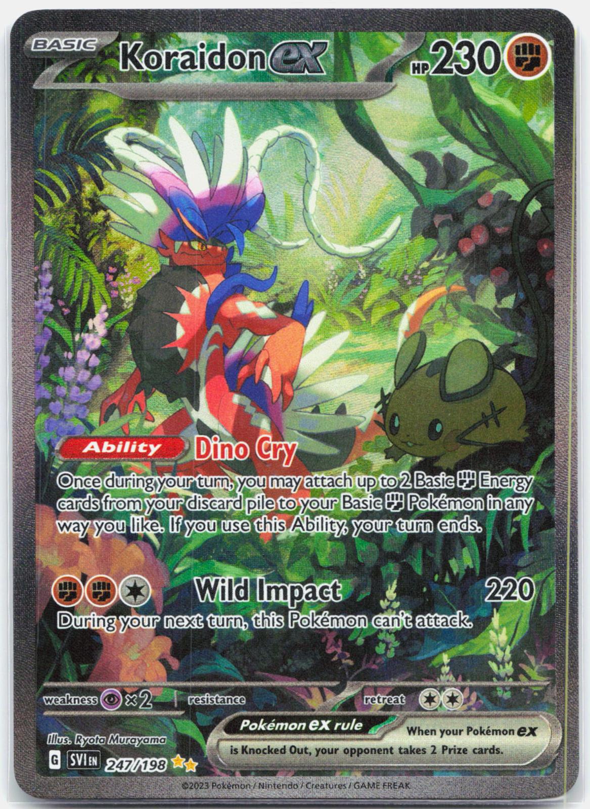 Koraidon ex - 247/198 Scarlet & Violet Special Illustration Pokemon - NM