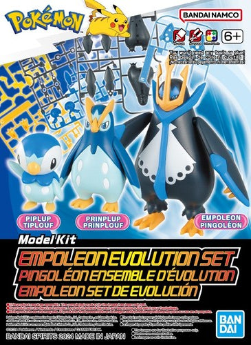 Pokemon - Pokepla Bandai Quick Model Kit - Empoleon Evolution
