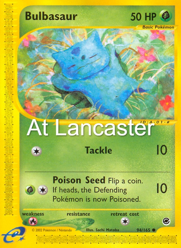 Bulbasaur - 94/165 Expedition Base Set Common Pokemon - LP/MP (Lanc)