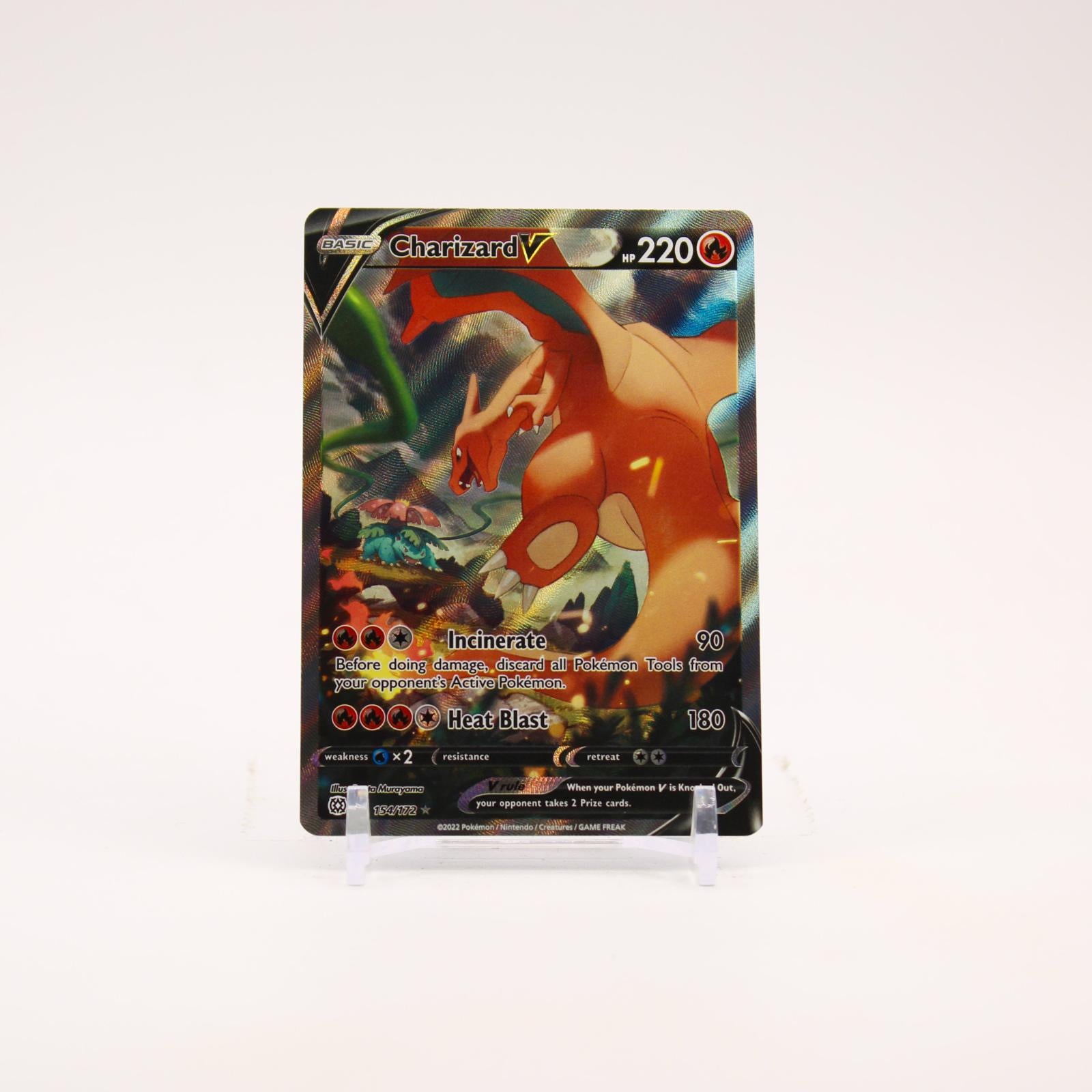 Charizard V - 154/172 Brilliant Stars Alternate Art Pokemon - NM