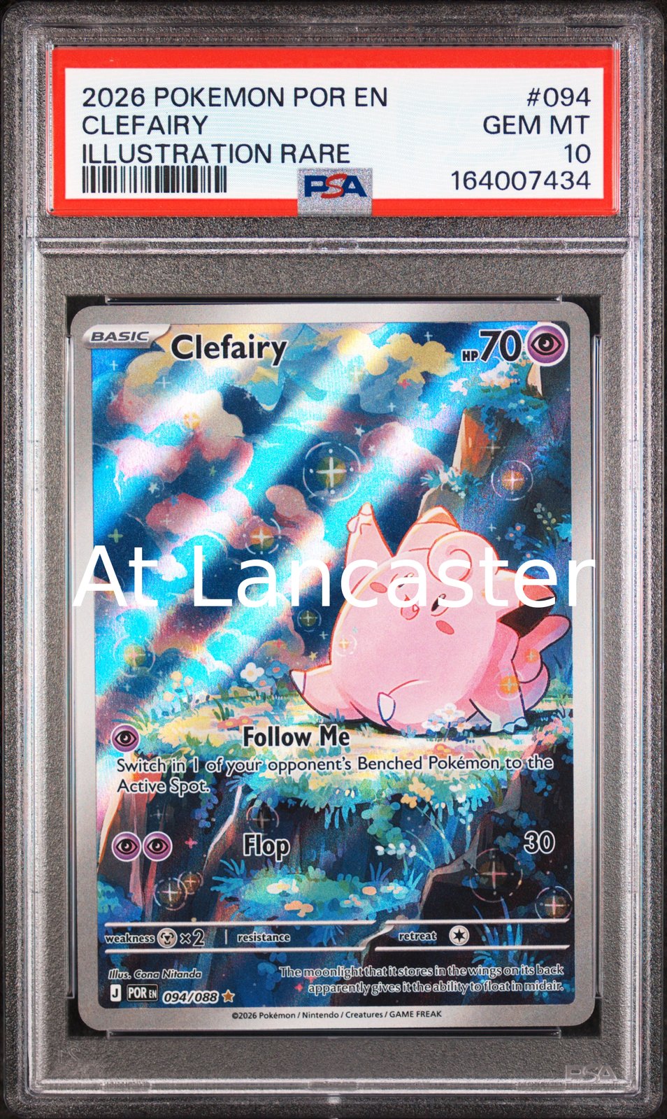 Clefairy - 094 PSA 10 Por En-Perfect Order Illustration Rare Pokemon (Lanc)