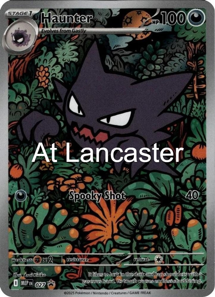 Haunter - 027 ME: Mega Evolution Promo Holo Illustration Rare Pokemon - NM (Lanc)