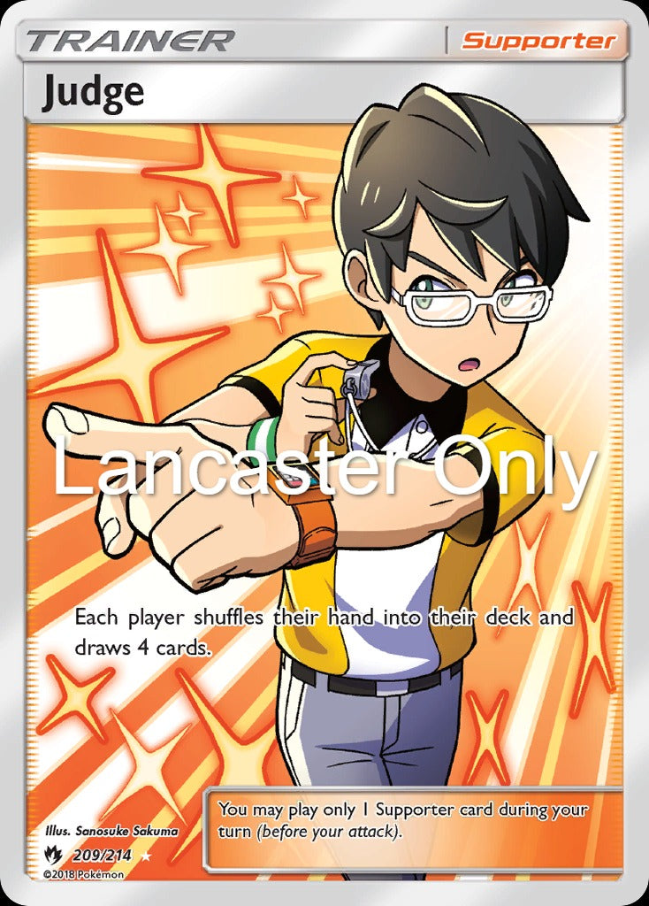 Judge - 209/214 Lost Thunder Holo Ultra Rare Pokemon - HP (Lanc)