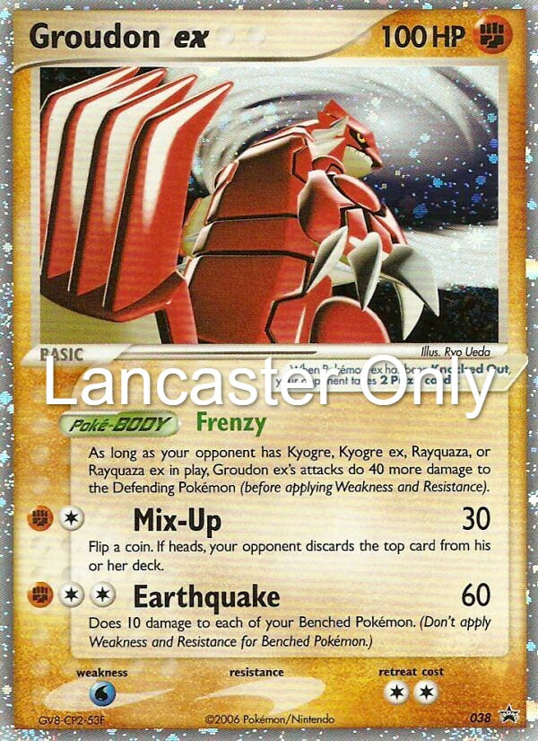 Groudon ex - 038 Nintendo Black Star Promos Holo Promo Pokemon - HP (Lanc)