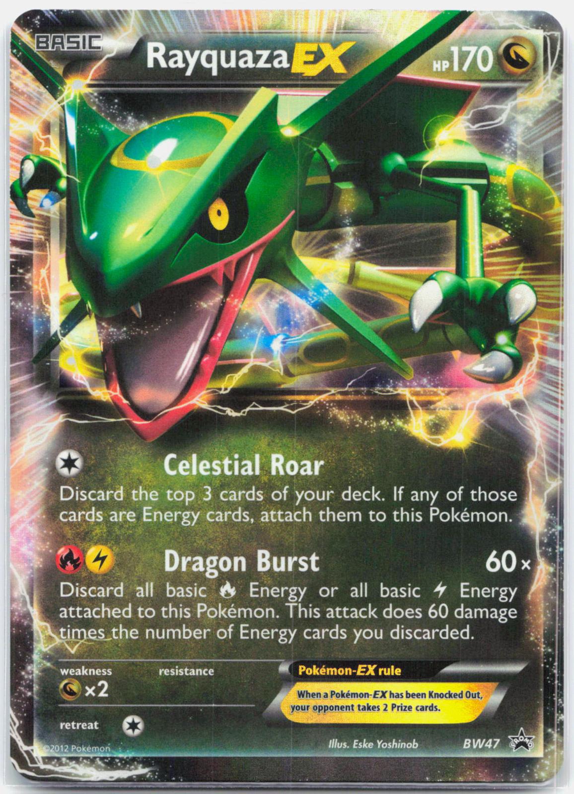 Rayquaza EX - BW47 Black Star Promo Pokemon - LP