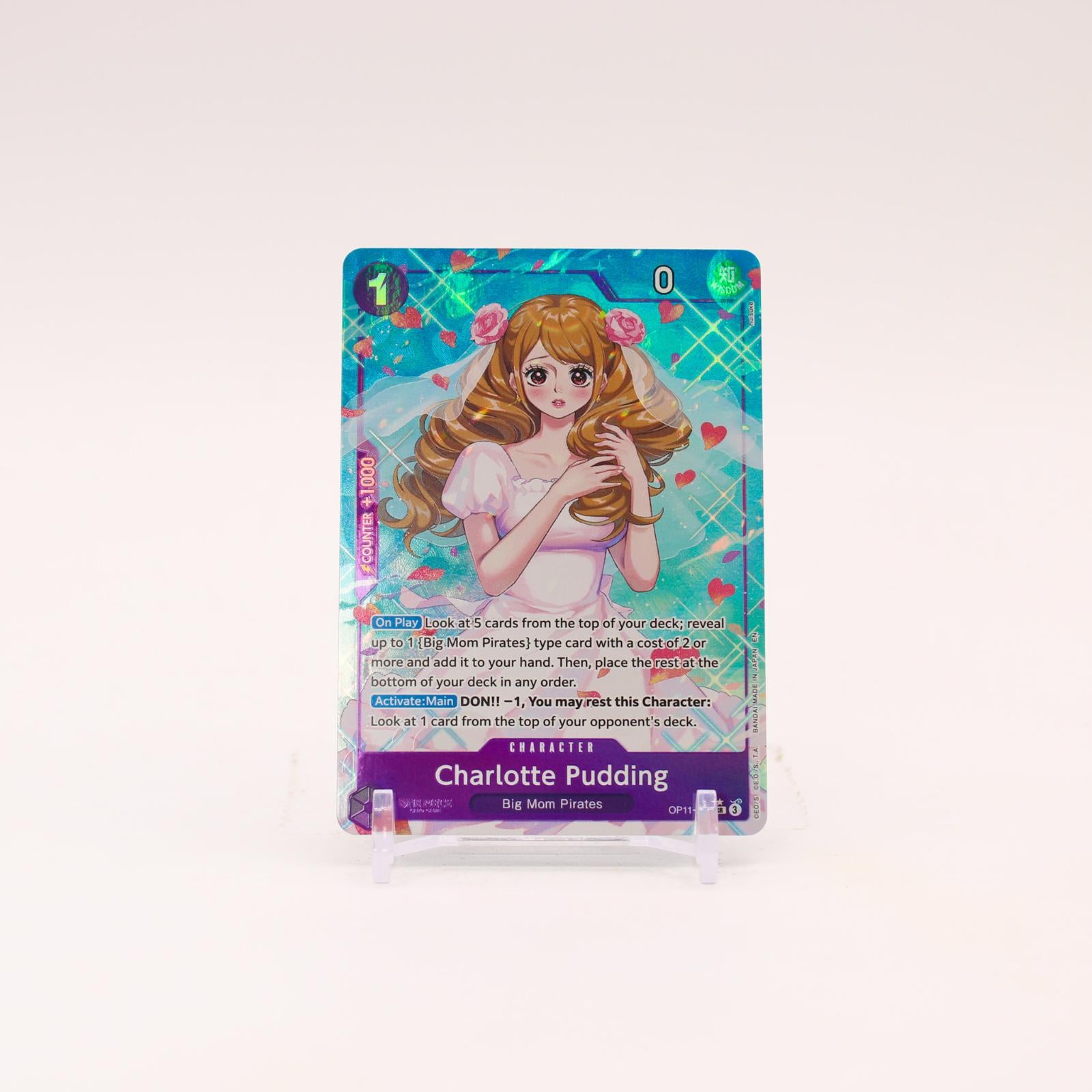Charlotte Pudding Alternate Art - OP11-070 A Fist of Divine Speed SR One Piece - NM/LP