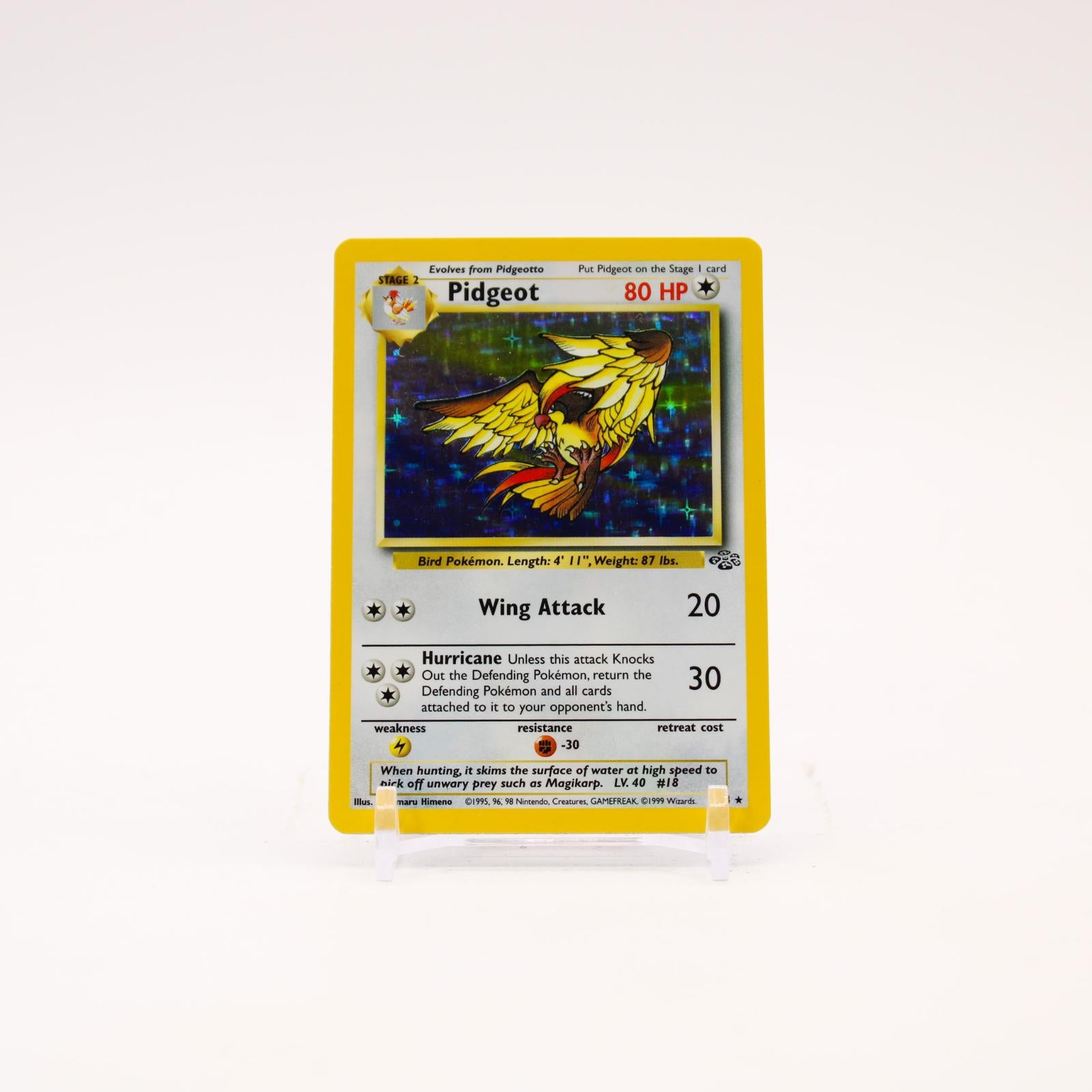 Pidgeot - 8/64 Jungle Unlimited Holo Rare Pokemon - LP
