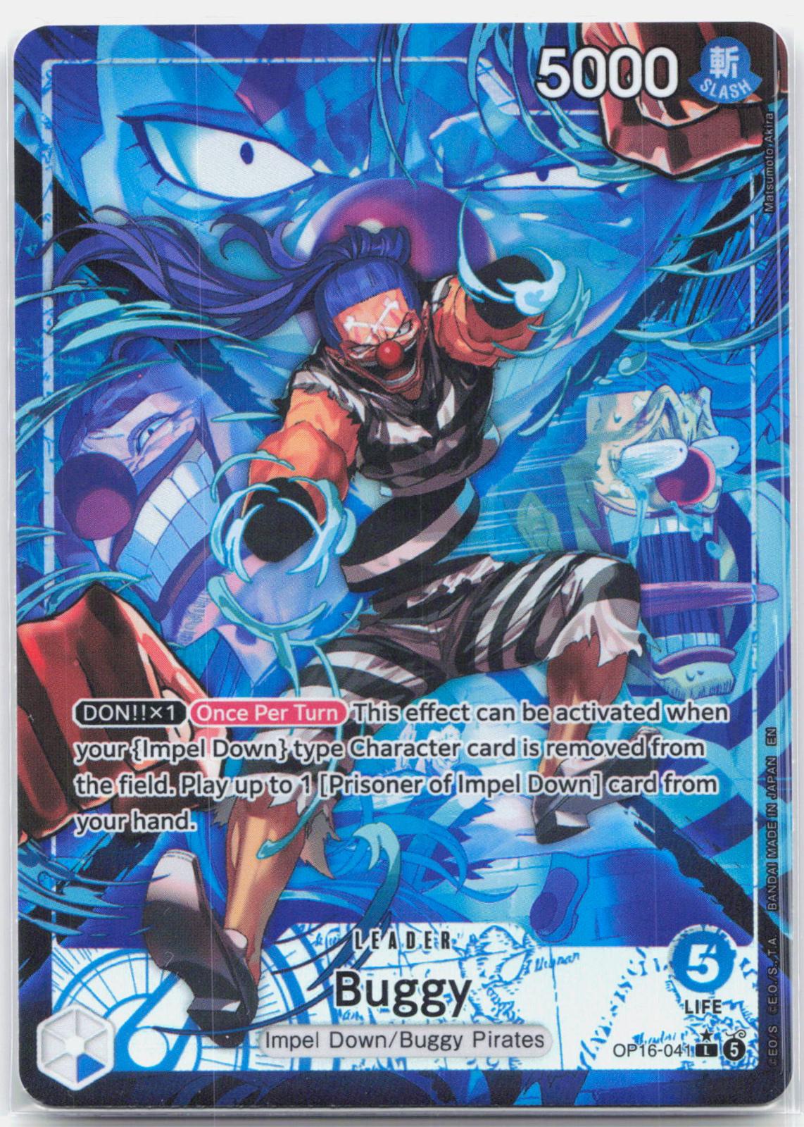 Buggy Alternate Art - OP16-041 The Time of Battle L One Piece - NM/MINT