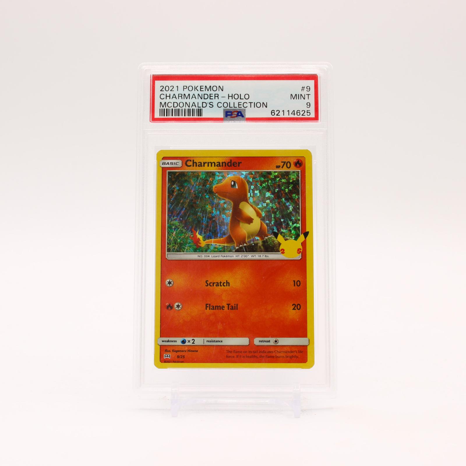 Charmander - 9 PSA 9 Mcdonald's Holo Promo Pokemon - MINT